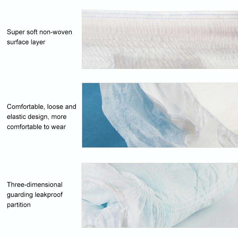 20 PCS Adult and Elderly Underpants Elastic Diapers, Size:XL