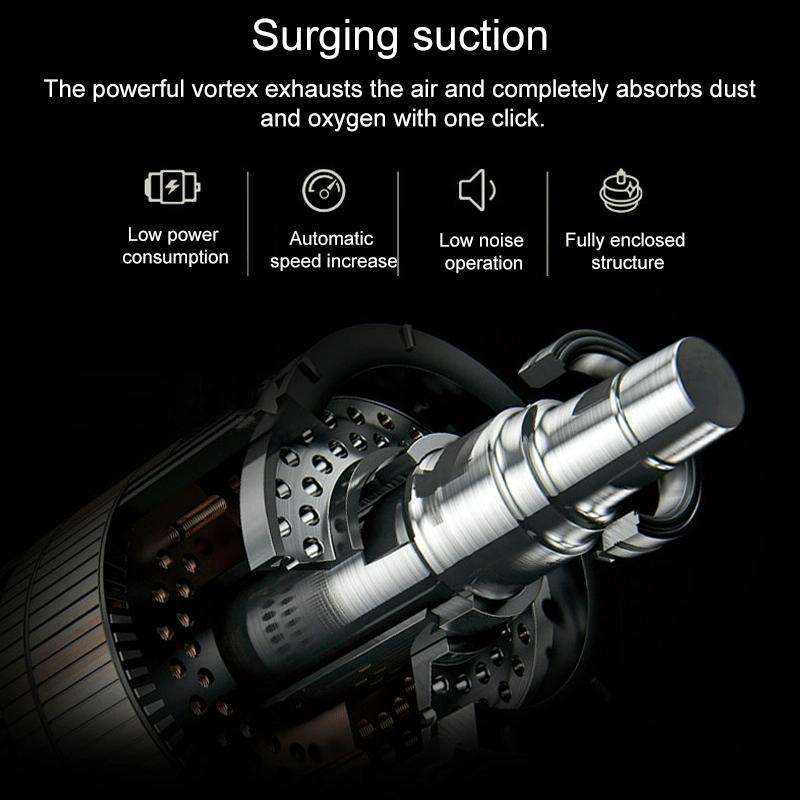 Automatic Vacuum Sealer Household Food Preservation Packaging Machine, Plug Specification:EU Plug...