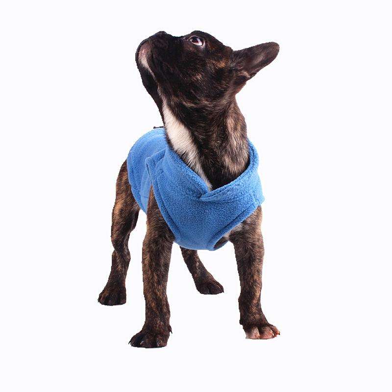 Winter Polar Flannel Pet Clothes French Bulldog Coat Pug Costumes Jacket for Dogs for Puppy Dogs,...