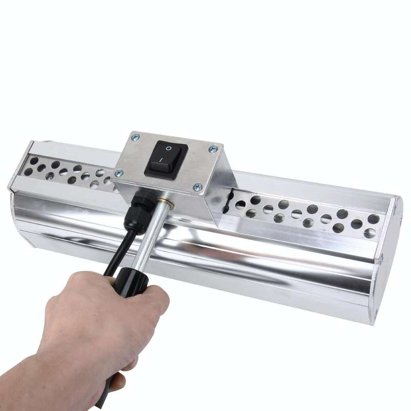 1000W Handheld Heat Light Infrared Dryer Spray Paint Heating Curing Lamp Baking Booth Heater, Cab...