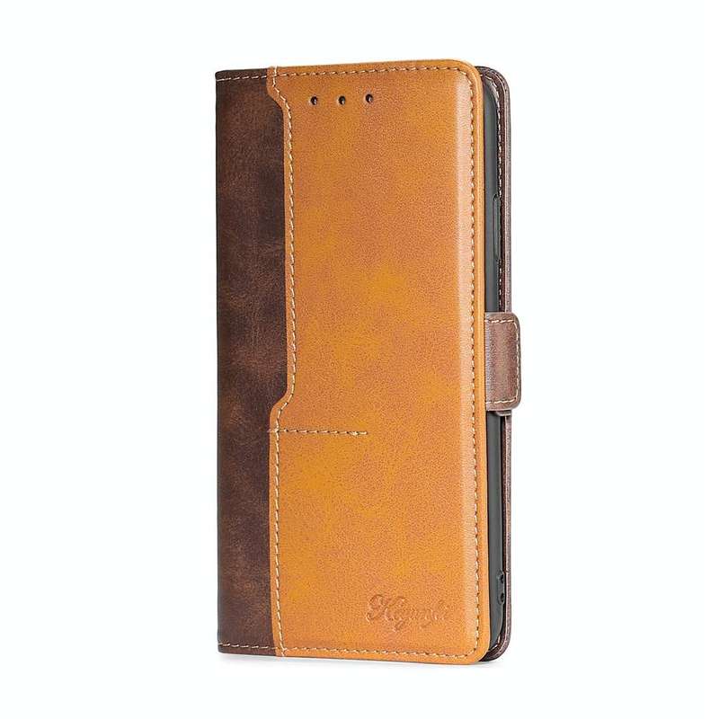 For Tecno Pop 2/Pop 2 F/Pop 2 Pro/Pop 2 Power/Itel P13 Contrast Color Side Buckle Leather Phone C...