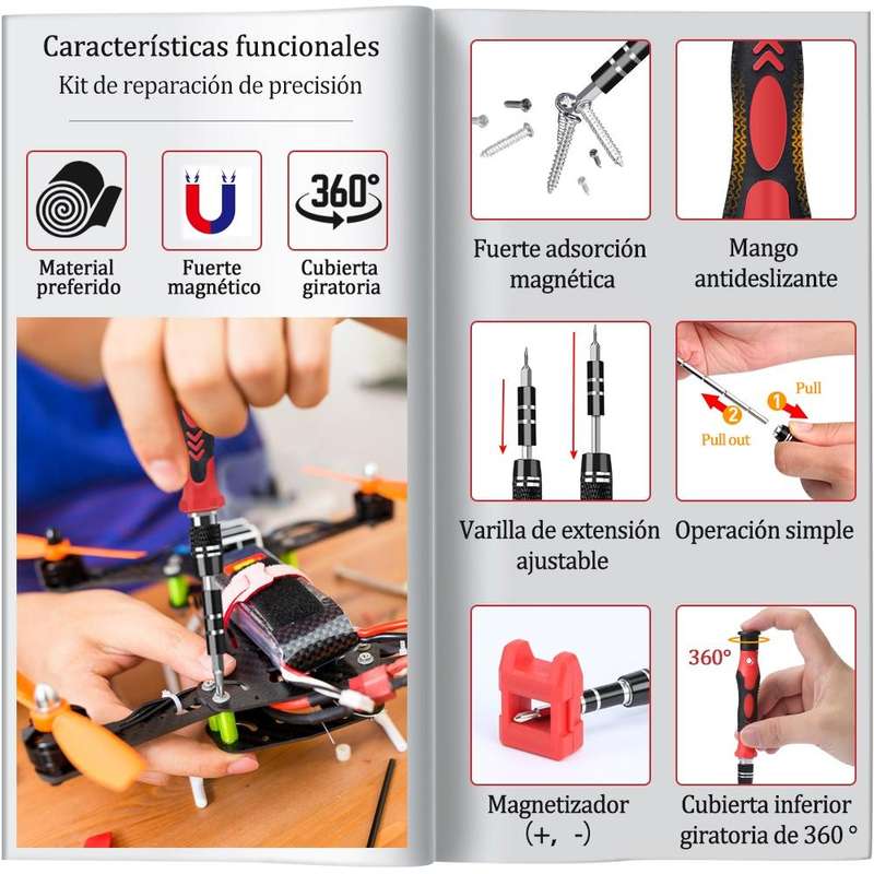 115 in 1 Precision Screw Driver Mobile Phone Computer Disassembly Maintenance Tool Set(Red)