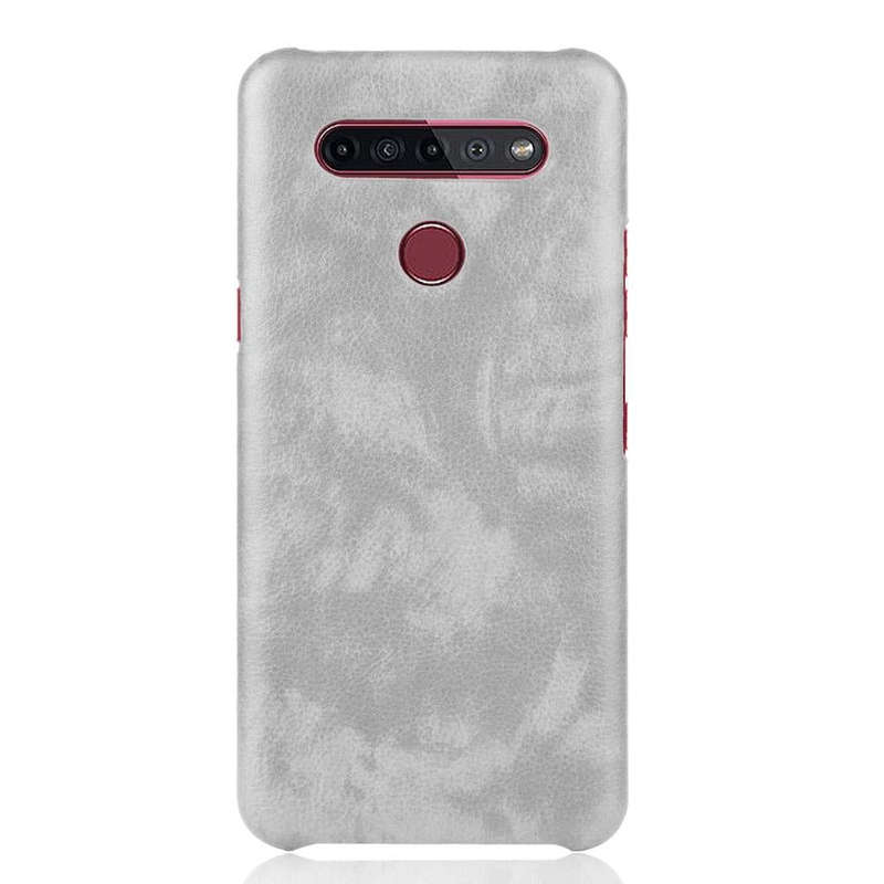 For LG K51S Shockproof Litchi Texture PC + PU Case(Gray)