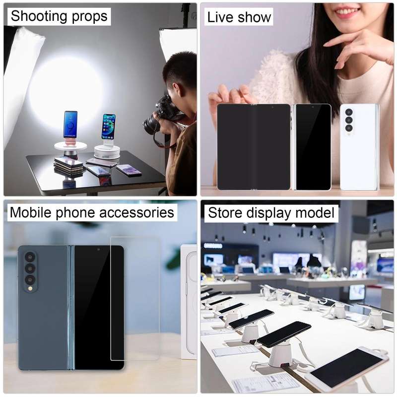 For Samsung Galaxy Z Fold4 Black Screen Non-Working Fake Dummy Display Model(White)