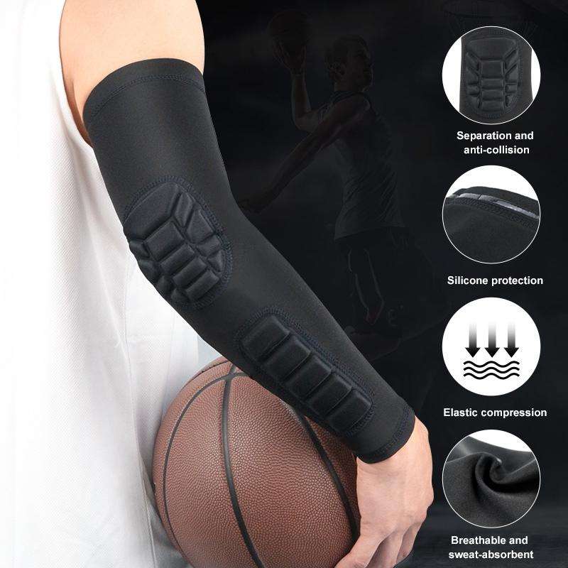 Basketball Sleeve Cellular Anti-collision Anti-slip Compression Elbow Protective Gear, Size:XL(Bl...