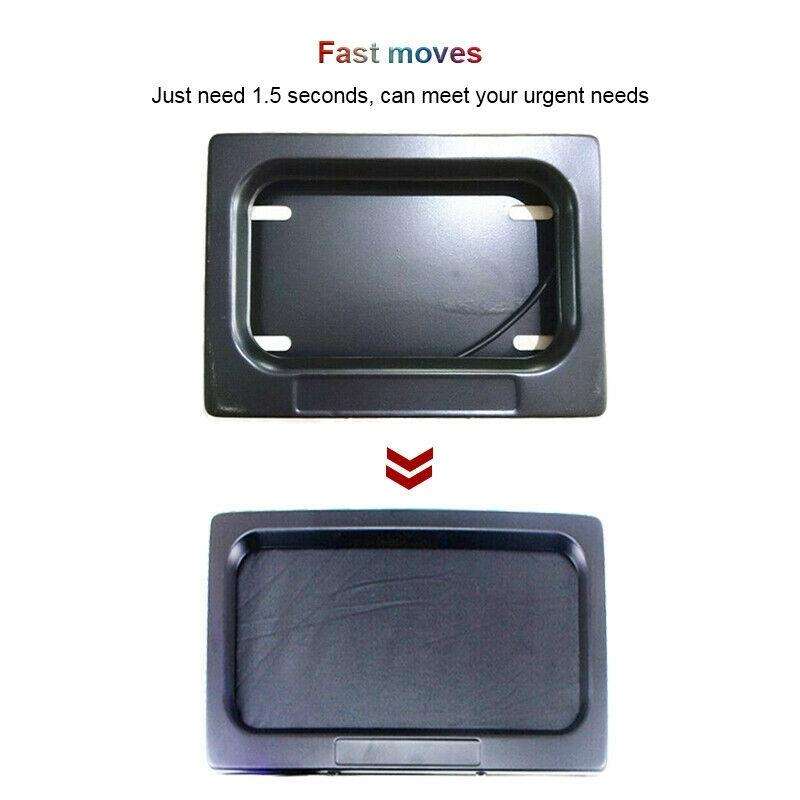 US Motorcycle License Plate Cover Frame Roller Blind License Plate Bracket