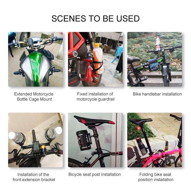 PROMEND FJJ-280N CNC Aluminum Alloy Bicycle Adapter Seat for Bottle Cage (Red)
