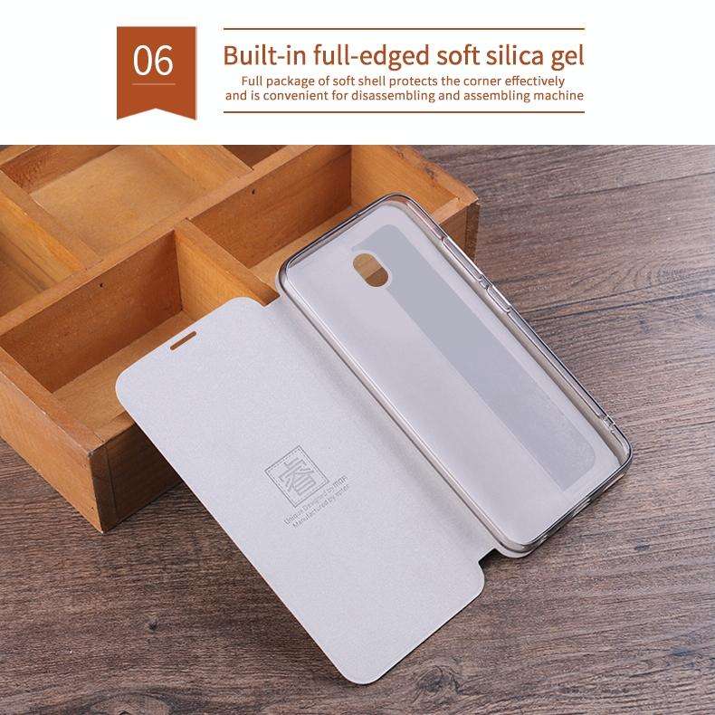 For Xiaomi RedMi 8A MOFI Rui Series Classical Leather Flip Leather Case With Bracket Embedded Ste...