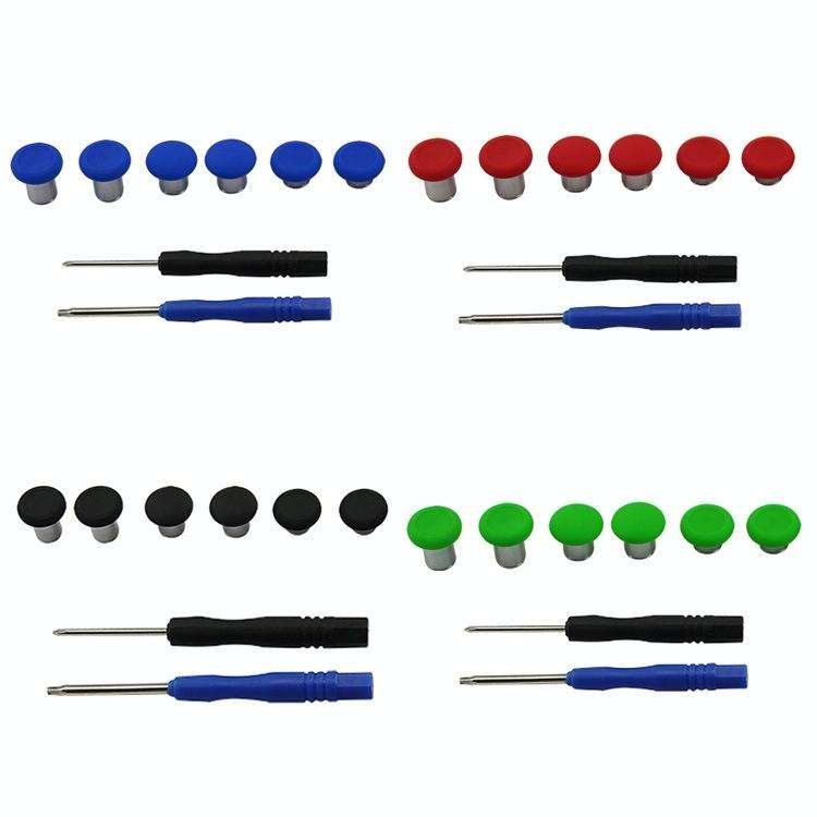 6 PCS Button Accessories For PS4 / Switch / Xbox One(Red)