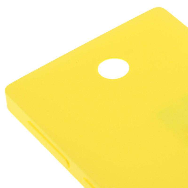Original Plastic Battery Back Cover + Side Button For Nokia X (Yellow)