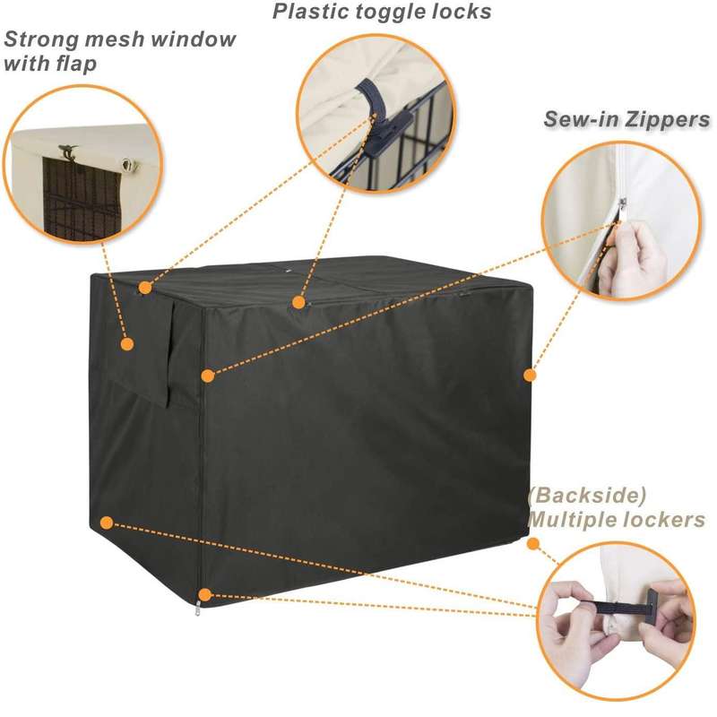 Oxford Cloth Pet Cage Cover Outdoor Furniture Dustproof Rainproof Sunscreen Cover, Size: 63.5x48x...