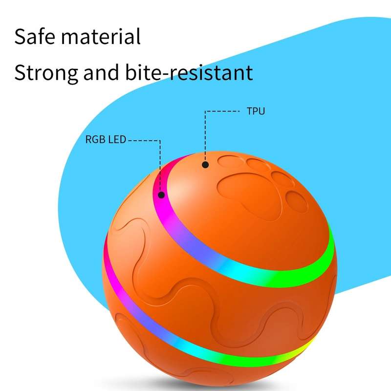 O1 Intelligent Remote Control Pet Toy Dog Training Luminous Ball (Orange)