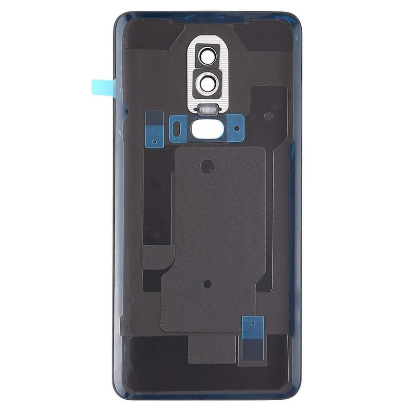 For OnePlus 6 Smooth Surface Battery Back Cover (Black)