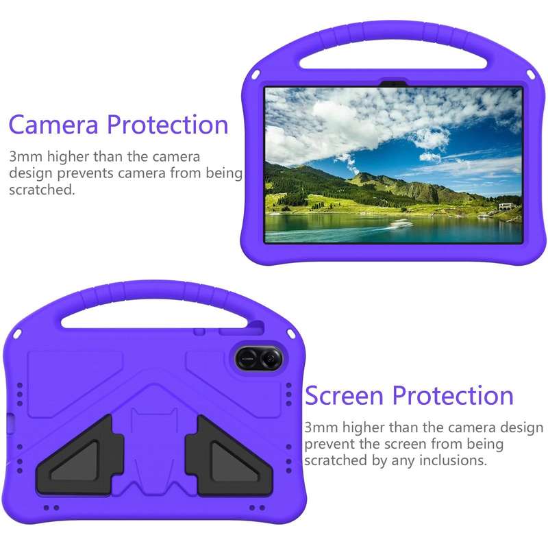 For Honor Pad X9 EVA Shockproof Tablet Case with Holder(Purple)