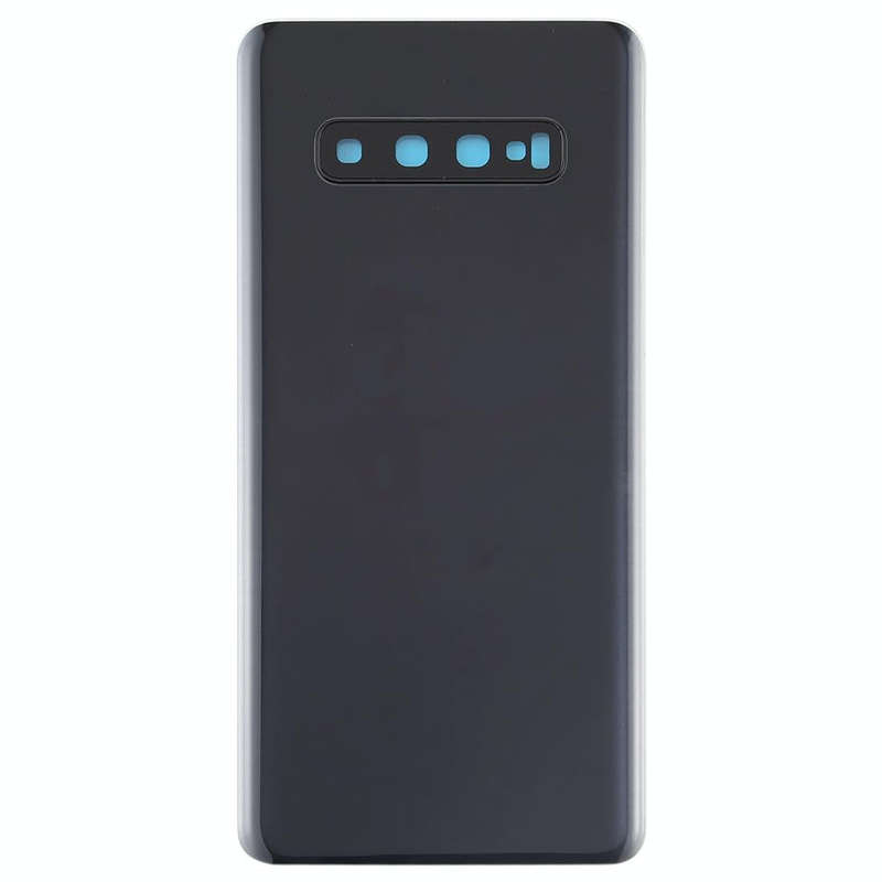 For Galaxy S10+ Battery Back Cover with Camera Lens (Black)