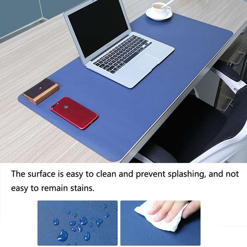 Multifunction Business Double Sided PU Leather Mouse Pad Keyboard Pad Table Mat Computer Desk Mat...