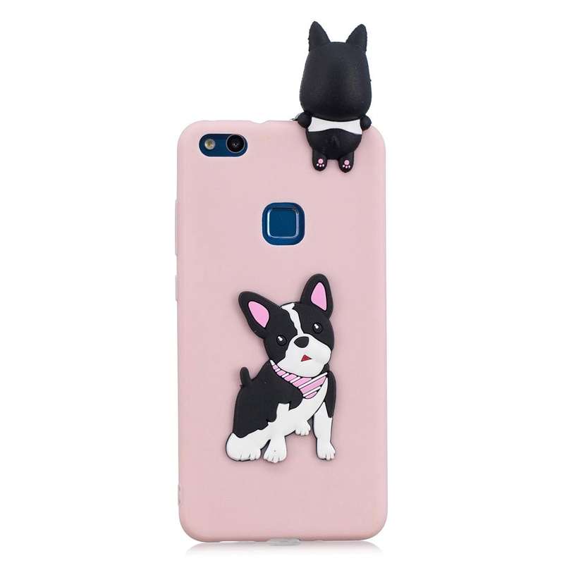 For Huawei P10 Lite 3D Cartoon Pattern Shockproof TPU Protective Case(Cute Dog)