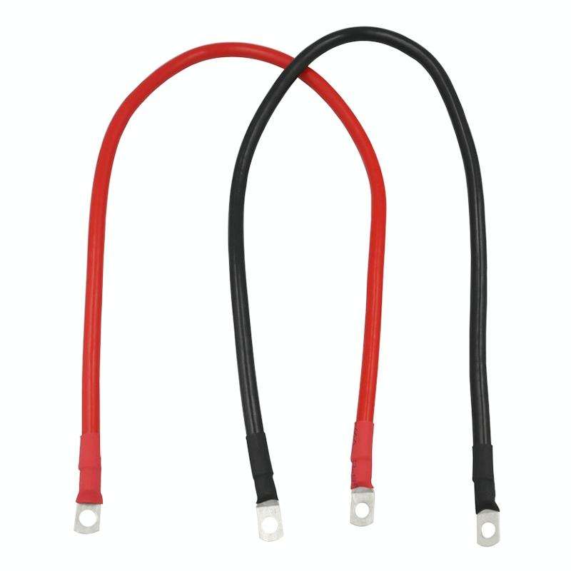 6AWG 25-10 Car 50cm Red + Black Pure Copper Battery Inverter Cable
