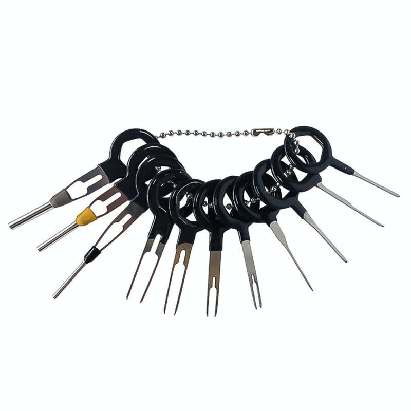 11 PCS Auto Car Plug Circuit Board Wire Harness Terminal Extraction Pick Connector Crimp Pin Back...