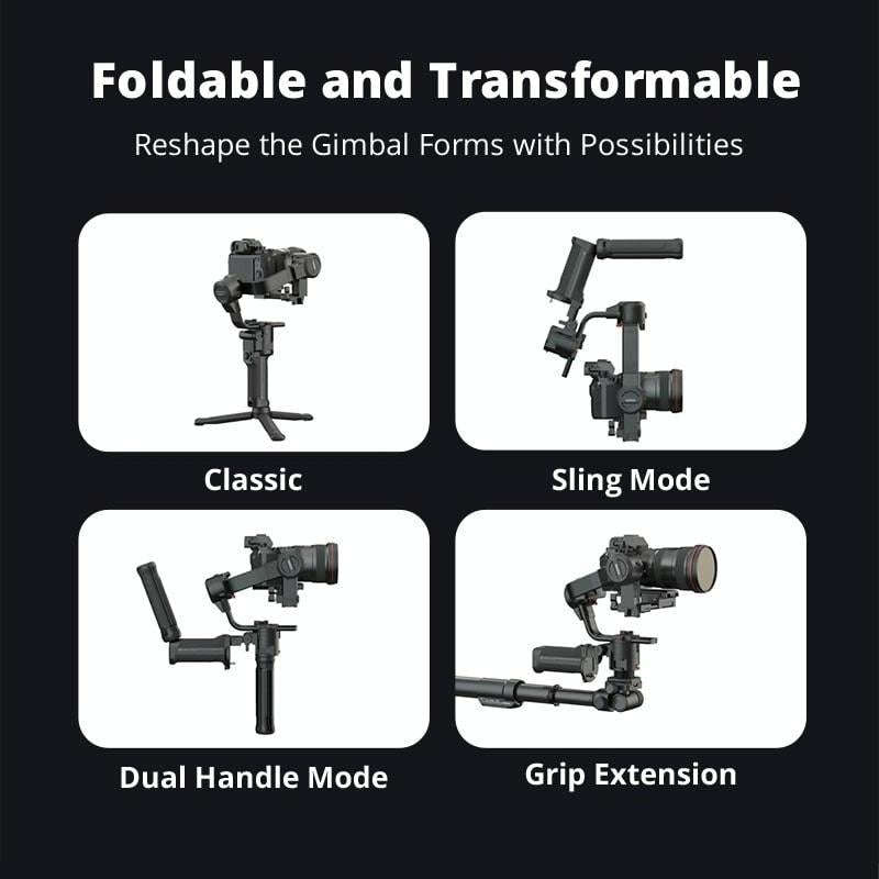 MOZA AirCross 3 Professional 3 Axis Handheld Anti-shake Gimbal Stabilizer for DSLR Camera, Load: ...