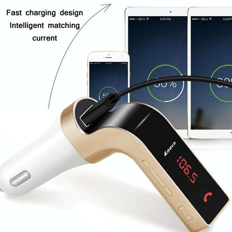 G7 Car Hands-Free Bluetooth FM Player MP3(Black)