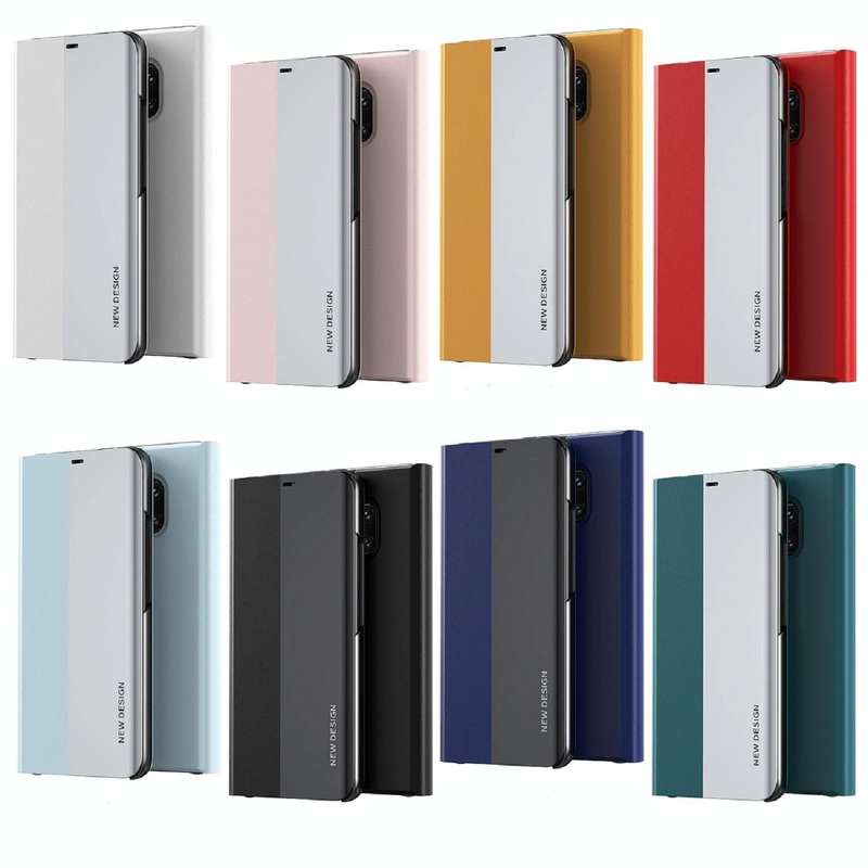 For Huawei Mate 20 Pro Side Electroplated Dormant Ultra-Thin Horizontal Flip Leather Case with Ho...