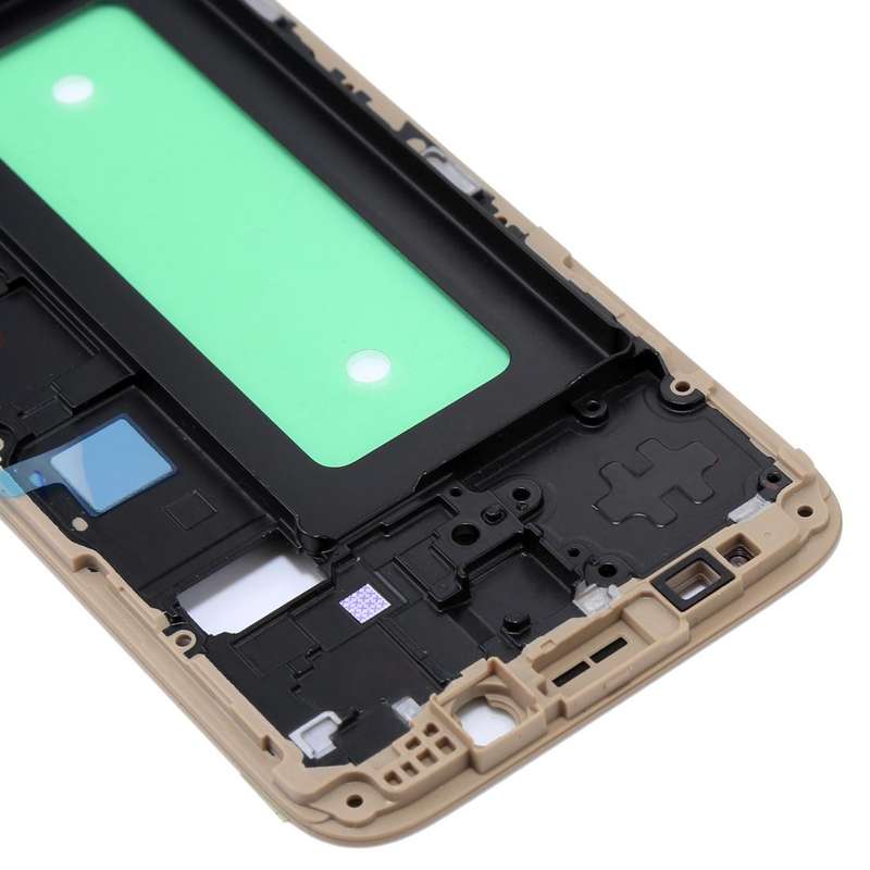 For Galaxy J730  Front Housing LCD Frame Bezel Plate(Gold)