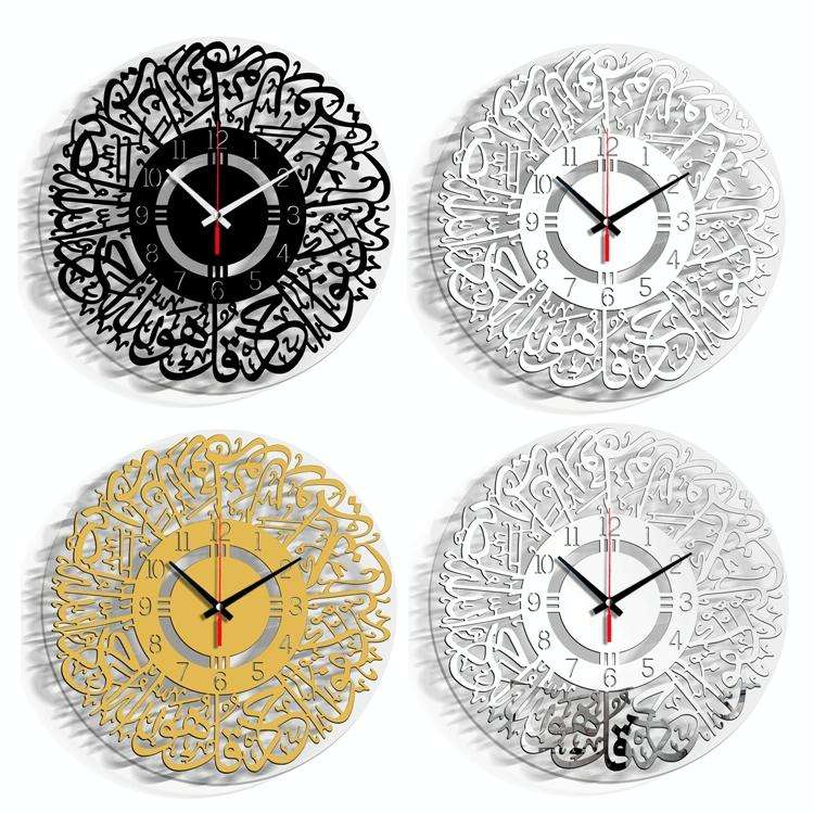 TM027 Home Decoration Acrylic Wall Clock(Digital Black)
