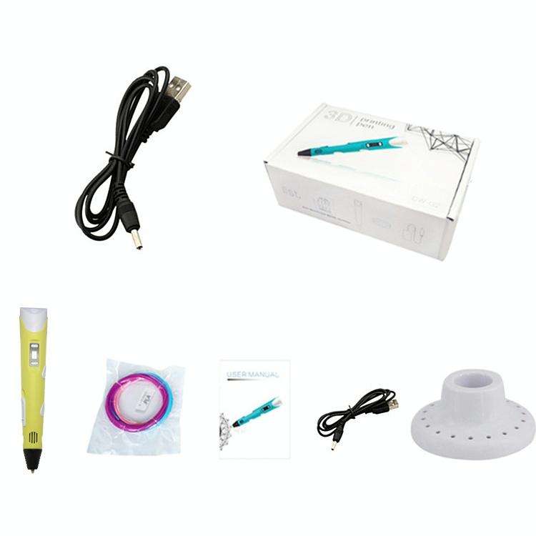 Hand-held 3D Printing Pen, USB Plug(Yellow)