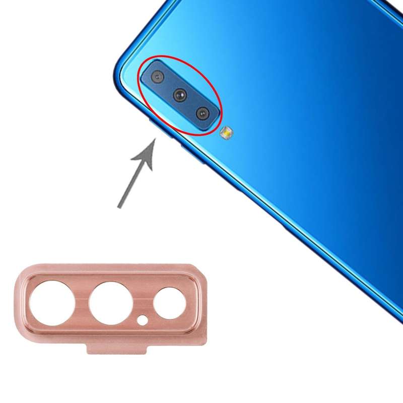 For Galaxy A7 (2018) A750F/DS 10pcs Camera Lens Cover (Pink)