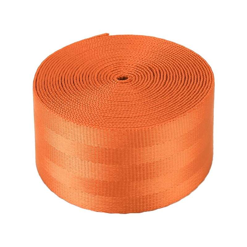 Car Modified Polyester Seat Belt Harness Racing Safety Seat Belt, Length: 3.6m (Orange)