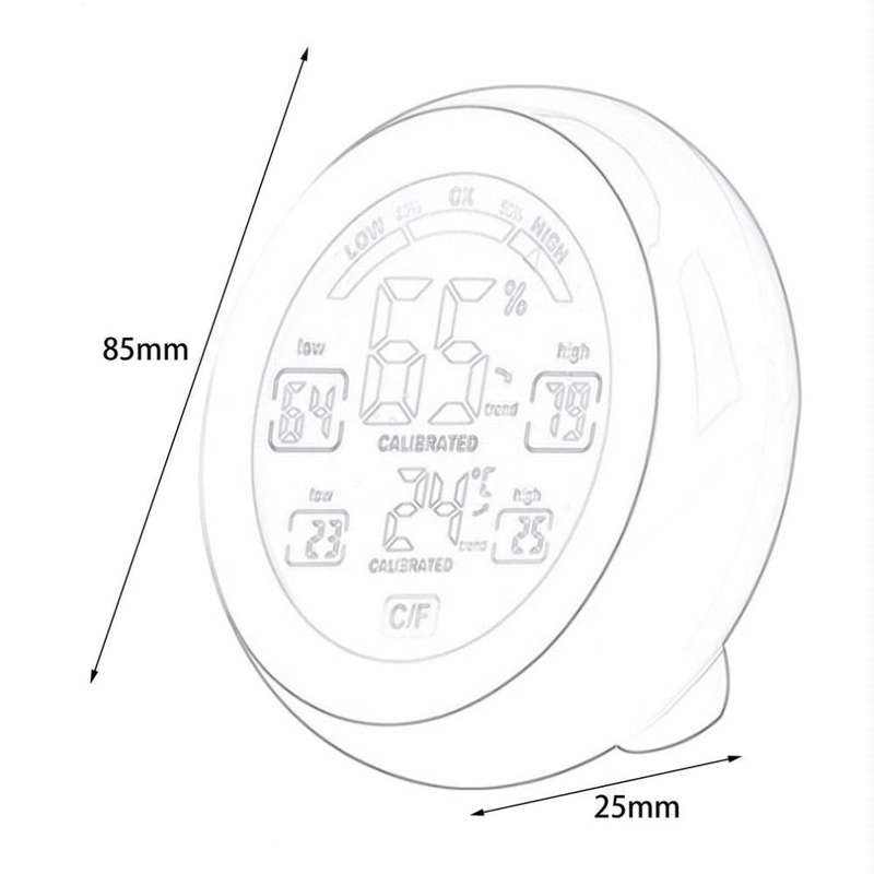 TS-S93 Multifunctional Digital Thermometer Hygrometer Temperature Humidity Meter, Value Trend Dis...