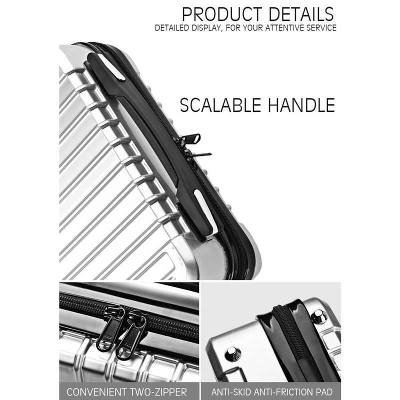 For DJI Mavic Air 2 Shockproof Portable ABS Suitcase Storage Bag Protective Box(Black)