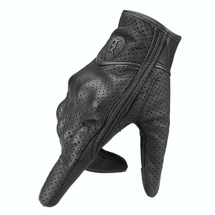 GHOST RACING GR-ST06 Breathable Touch Screen Motorcycle Riding Leather Gloves Anti-Fall Locomotiv...