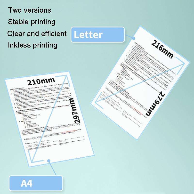 M08F Bluetooth Wireless Handheld Portable Thermal Printer(Green Tattoo Version)