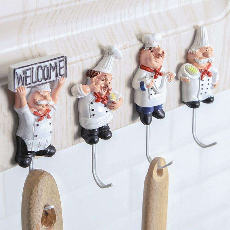 Creative Strong Hook Kitchen Bathroom Wall Glue Door Back Coat Hook(B)