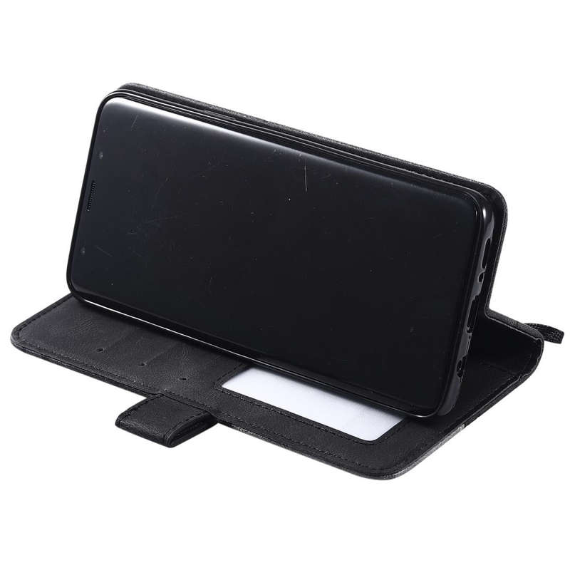 For Samsung Galaxy S9 Plus Skin Feel Splicing Horizontal Flip Leather Case with Holder & Card Slo...