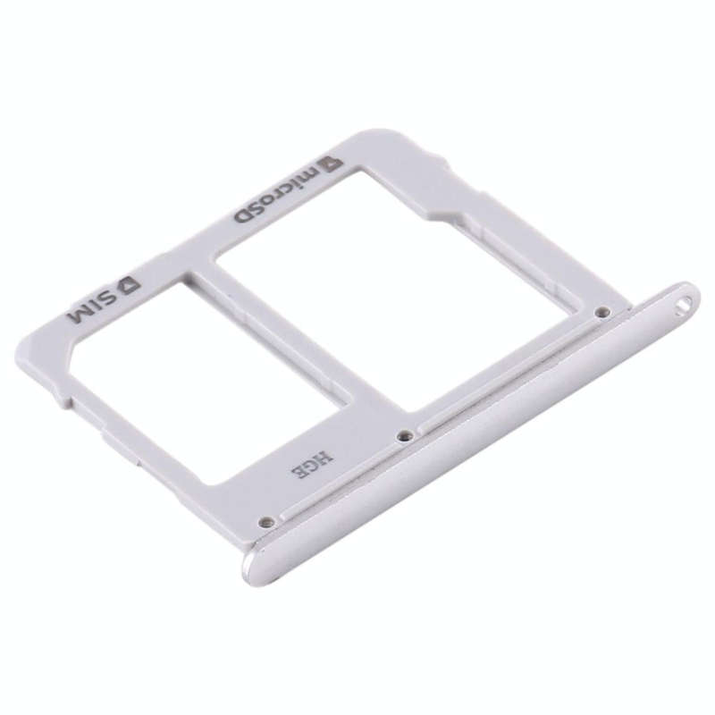 For Samsung Galaxy Tab S5e SM-T725 SIM Card Tray + Micro SD Card Tray (Silver)