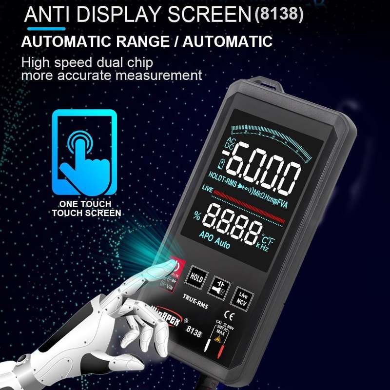 WinAPEX Smart Touch Screen Digital Multimeter, Model:8138