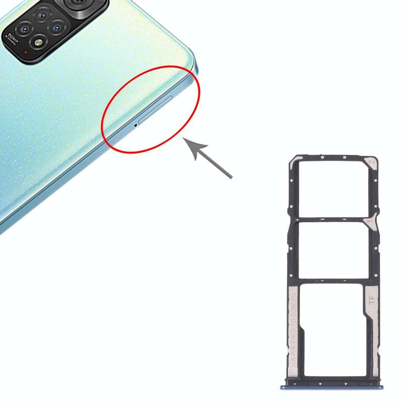 SIM Card Tray + SIM Card Tray + Micro SD card tray for Xiaomi Redmi Note 11 4G / Redmi Note 11S 4...