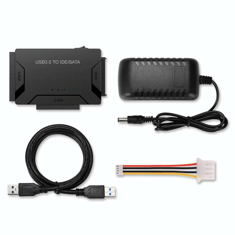 USB 3.0 to SATA / IDE Hard Disk Drive Converter Adapter Cable for 2.5 inch / 3.5 inch SATA IDE HD...