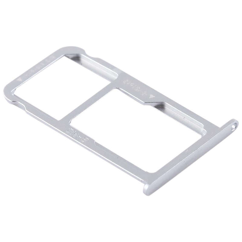 SIM Card Tray + SIM Card Tray / Micro SD Card for Huawei G9 Plus (Silver)