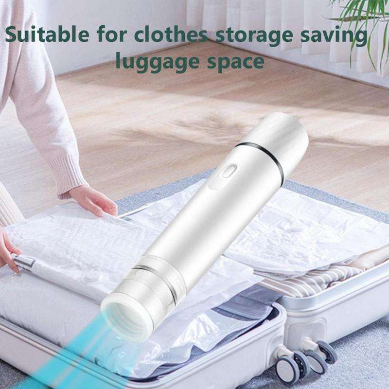 Handheld Vacuum Machine Rechargeable Food Preservation Compression Storage Machine(Black)