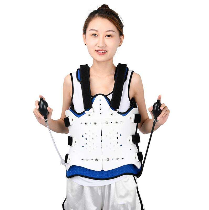 Adjustable Thoracolumbar Fixation Brace And Waist Protector,Style: Double Airbag, Specification: ...