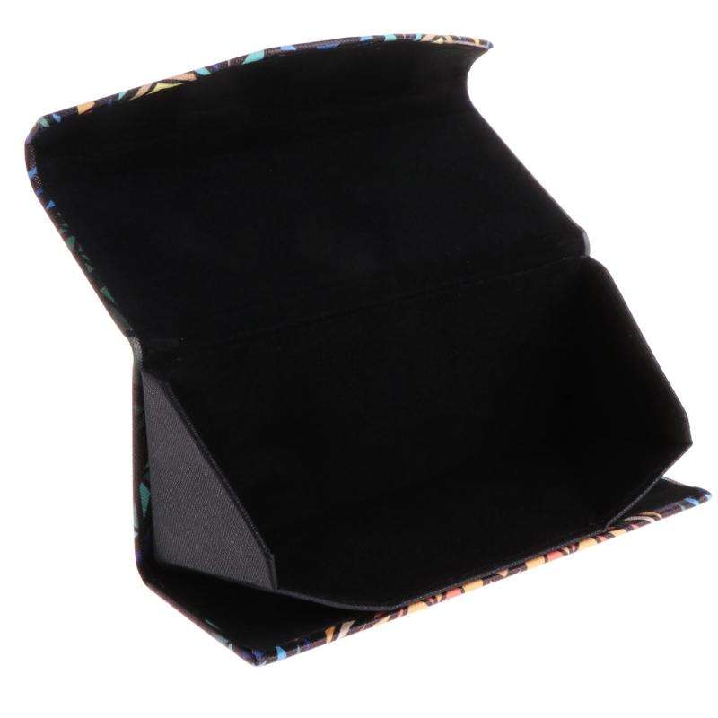 Foldable Triangle Animal Print Glasses Case Sunglasses Myopia Frame Case(Polar Bear)