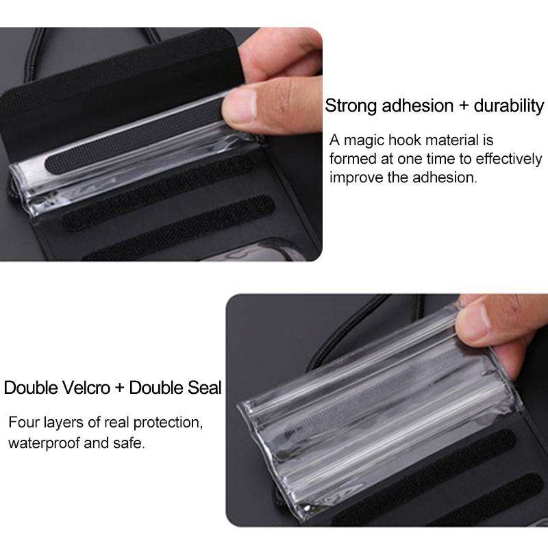 Outdoor Diving Swimming Mobile Phone Touch Screen Waterproof Bag for 6 to 7 Inch Mobile Phone(Ros...
