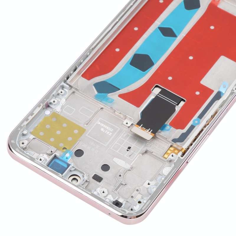 Original LCD Screen for Honor X8 Digitizer Full Assembly with Frame(Pink)