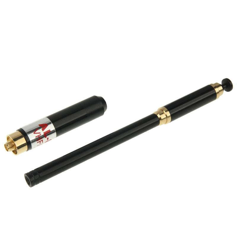 AL-800 Dual Band 144/430MHz High Gain SMA-F Telescopic Handheld Radio Dual Antenna for Walkie Tal...