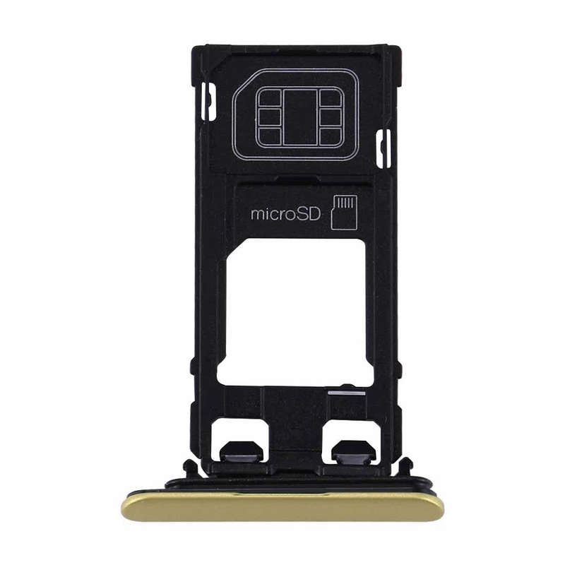 for Sony Xperia XZs (Single SIM Version) SIM & Micro SD Card Tray(Gold)
