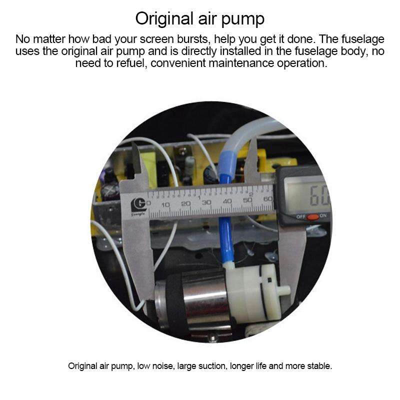 Kaisi 948C 7 inch LCD Touch Screen Separator Machine Vacuum Pump segregator, EU Plug